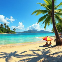 Гармония человека и природы на берегу водоема