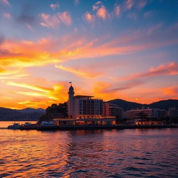 Как городской пейзаж меняется рядом с морем