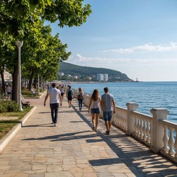 Город у моря для тихого отдыха и покоя вдали от суеты