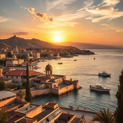 Спокойный отдых у моря в разгар дня на побережье